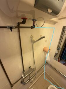 water heater drain pipe installation 