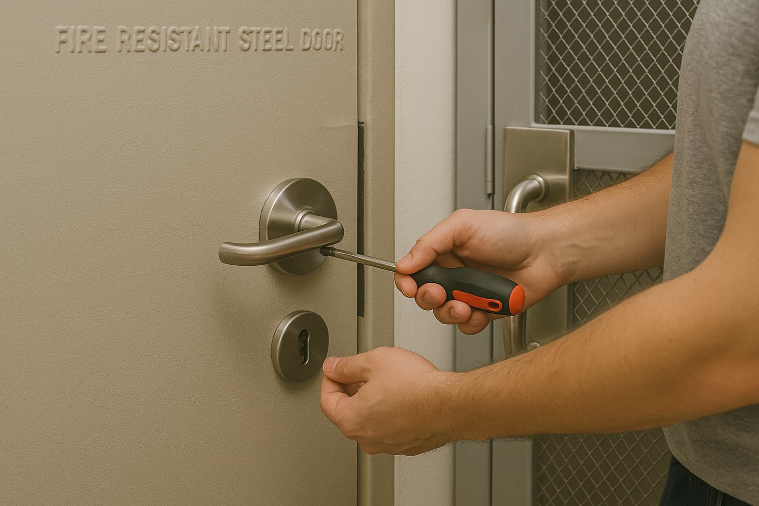 HDB Shelter door repair HDB shelter door, industrial door repairs, replacement service singapore